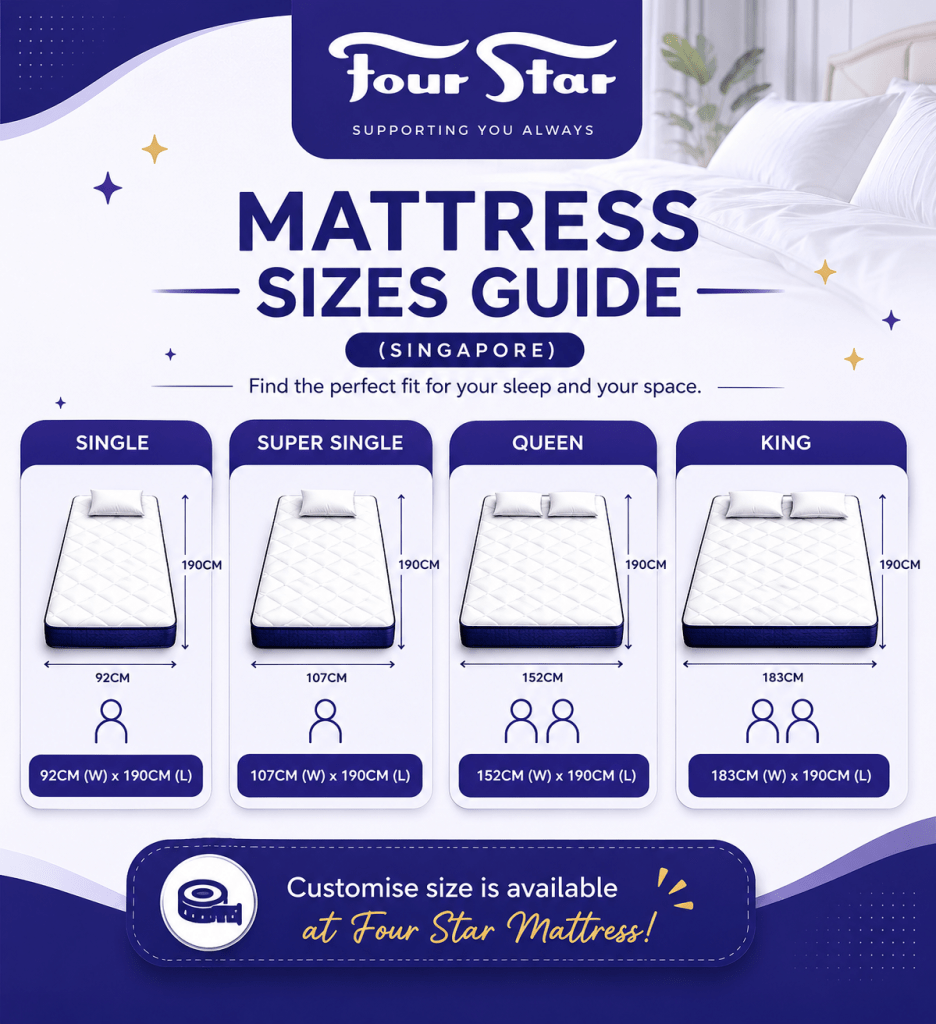 Mattress Sizes Guide Singapore Four Star Mattress Sizes Guide Singapore Four Star